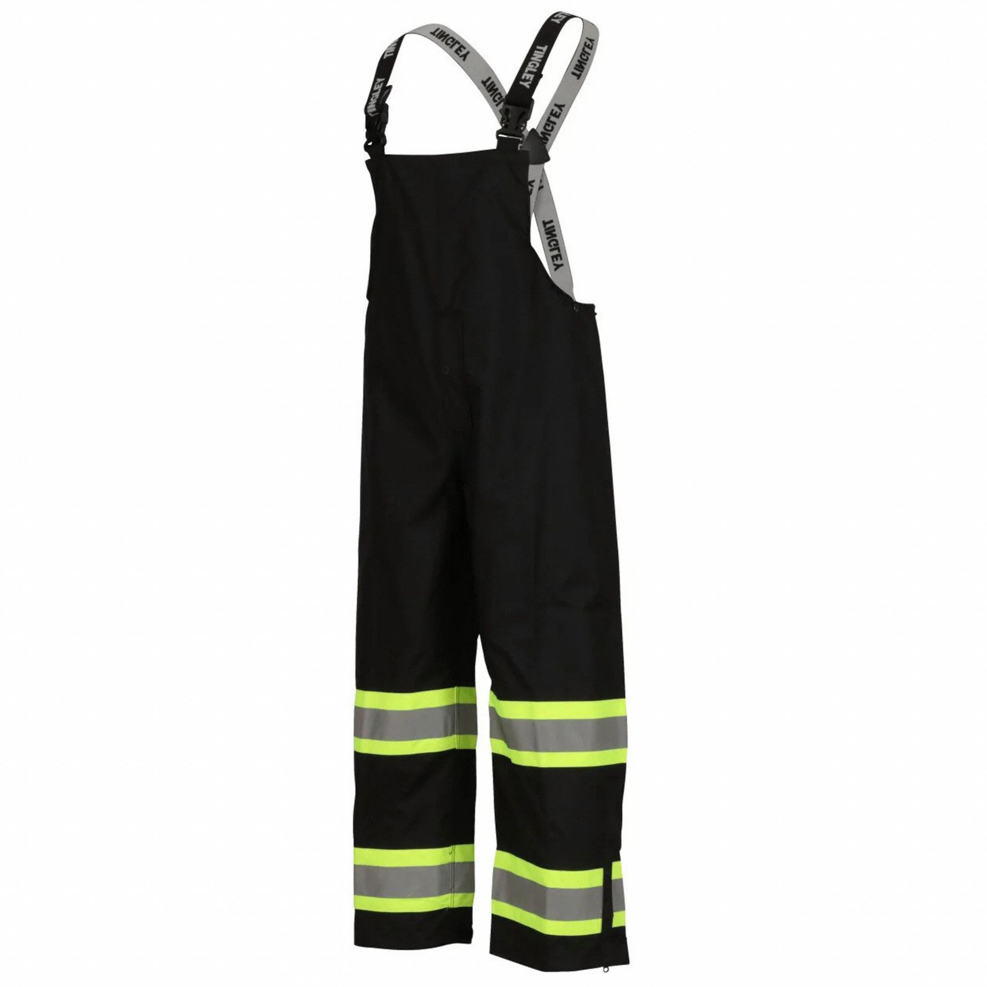 HI VIS OVERALL,L,BLACK,UNISEX,PU/POLY