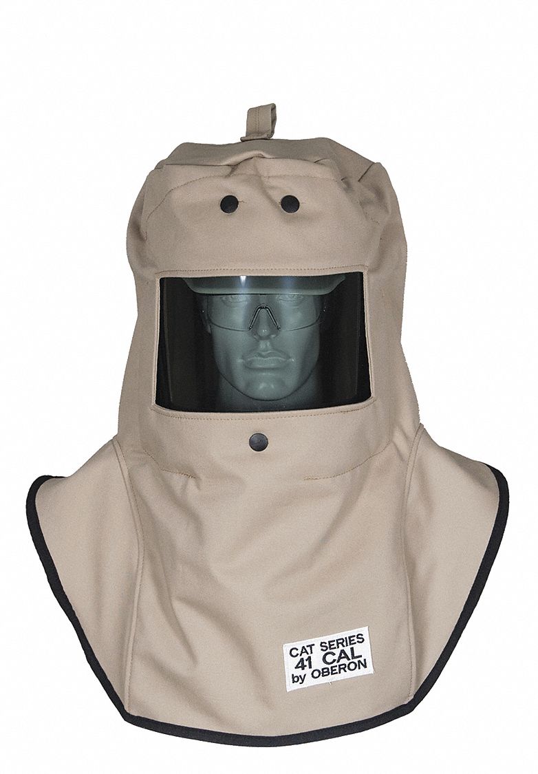 ARC FLASH HOOD,KHAKI,SZ UNIVERAL