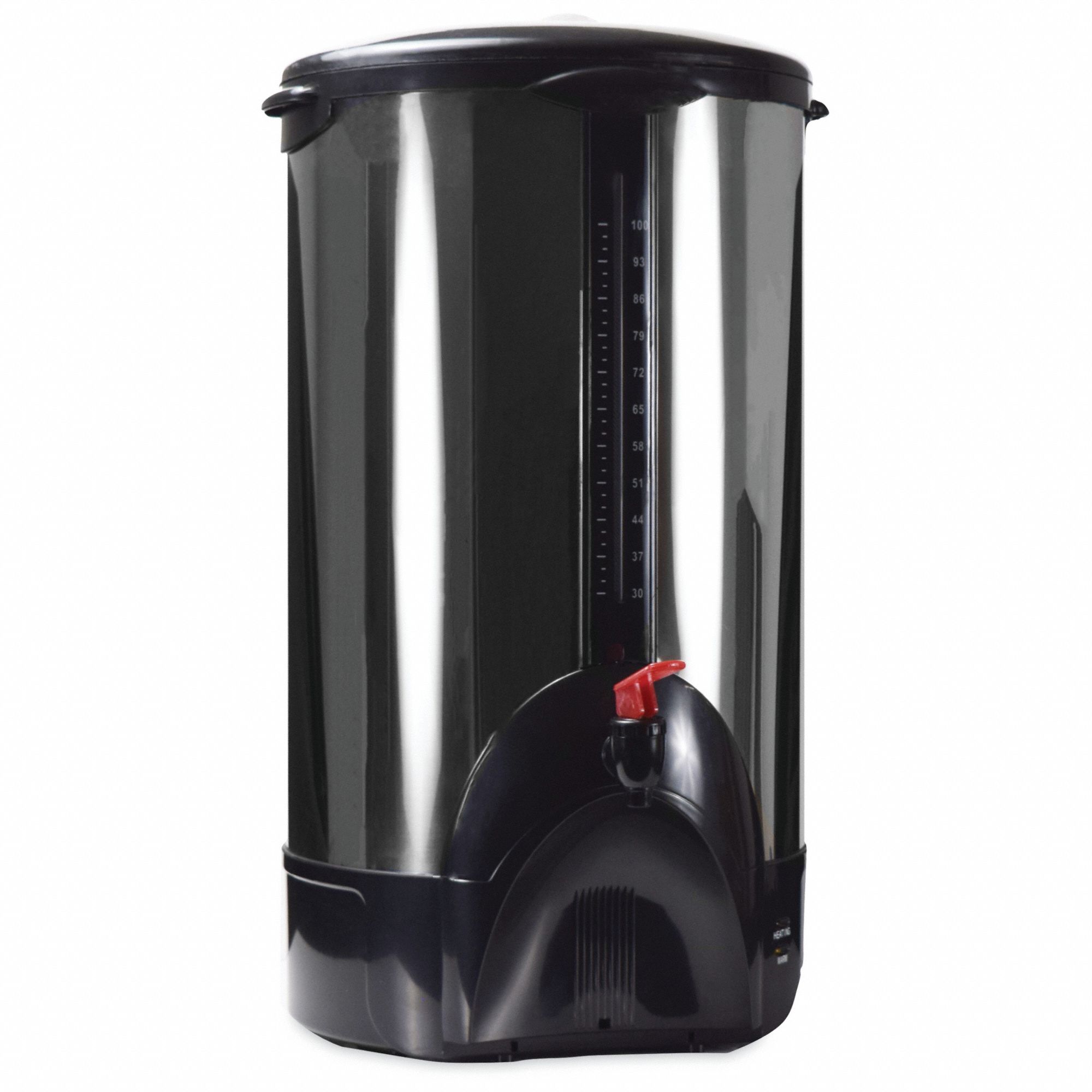 Coffee Urn: 800 fl oz Max Brewing Capacity, Silver