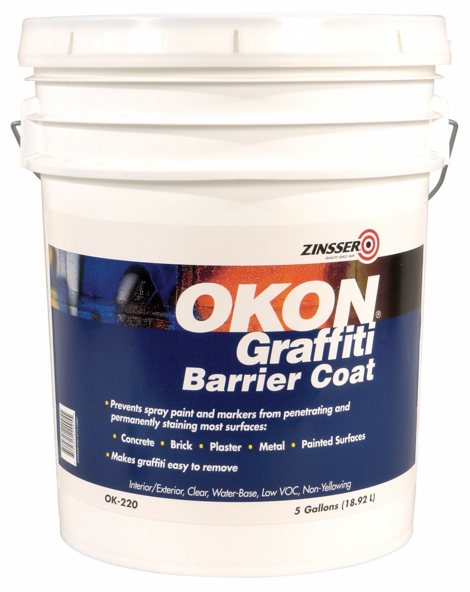 Anti-Graffiti Coating: Coating, 1-Step System Components, Low VOC, Water, Clear, Clears