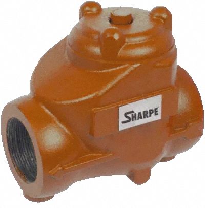 Check Valve: Swing, 2-Way, Inline Valve Body, 1 in Pipe Size, FNPSM x FNPSM, 240°F