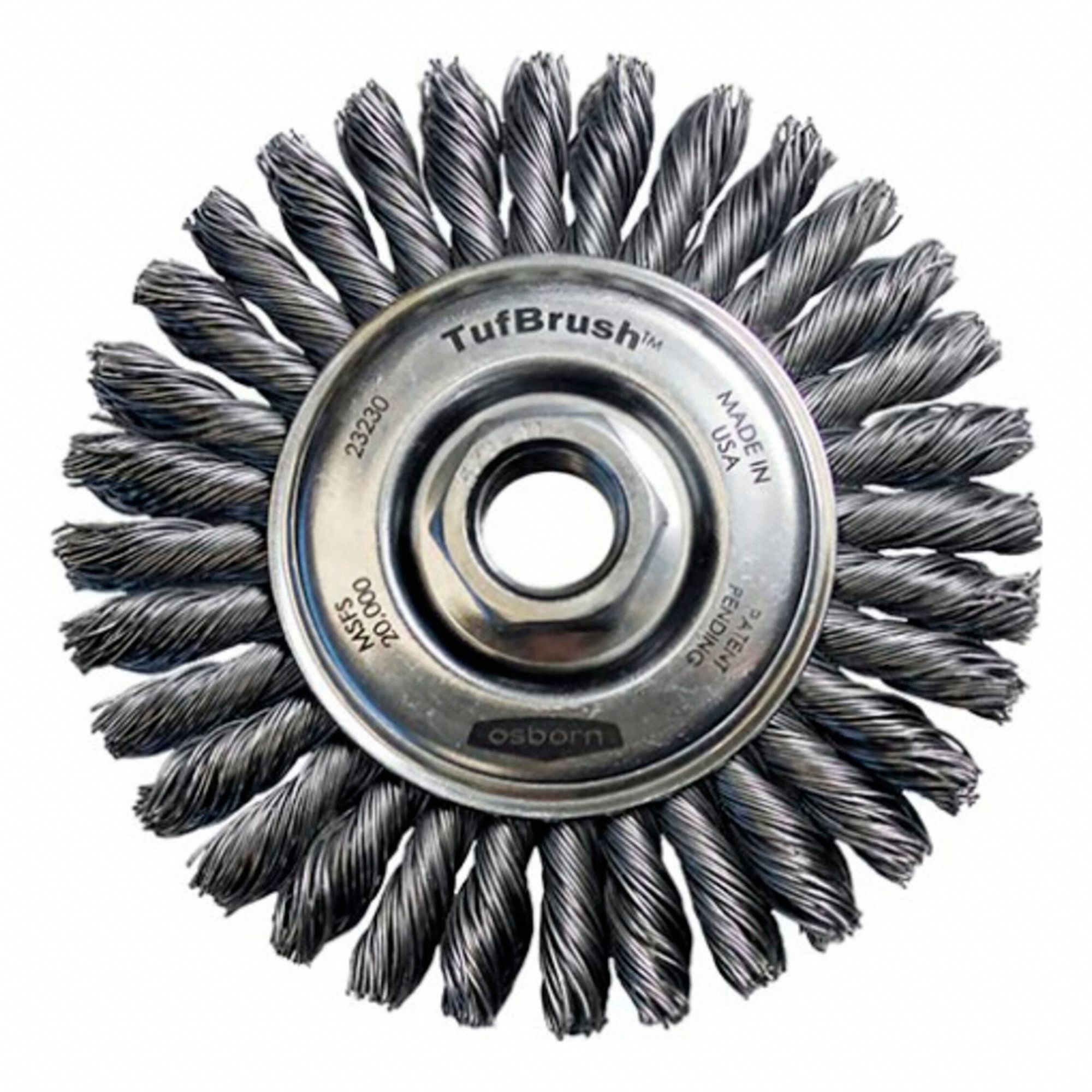 BRS CIRCULAIRE,FIL,NOUÉ,20 000 TR/MIN MAX,ARB 5/8 PO-11,4 PO DIA BRS/0.02 PO DIA FIL