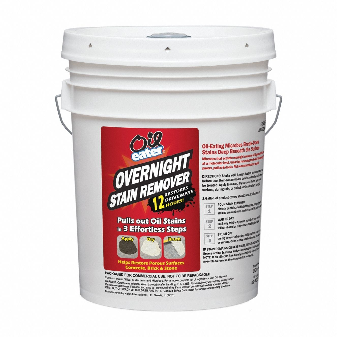 Degreaser: Water-Based, Bucket, 5 gal Container Size, Ready to Use, 0.4% VOC Content