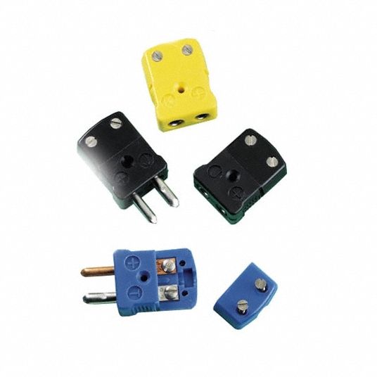 OMEGA, Plug, For Type K Thermocouple Type, Temperature Probe Connectors ...