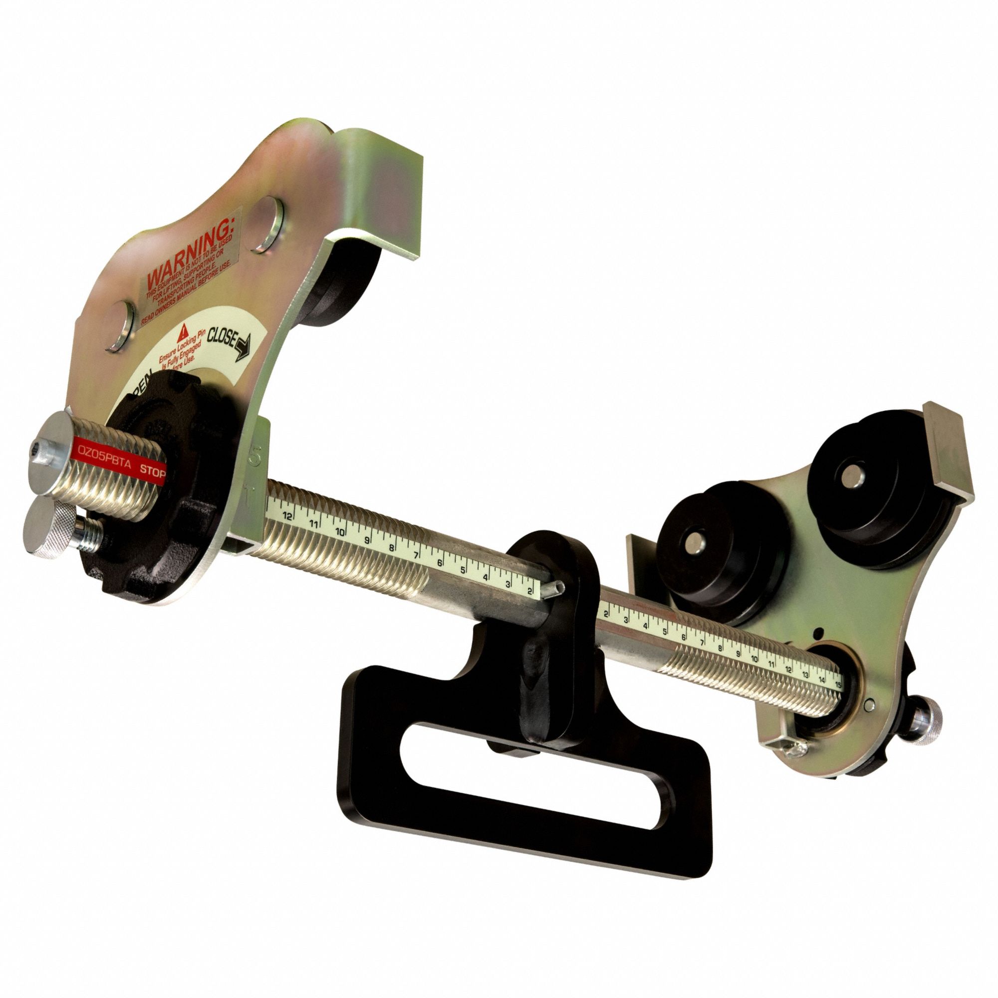 OZ LIFTING PRODUCTS, Push, 1,000 lb Max Hoist Load Capacity, Push Beam Trolley 807F36OZ05PBTA