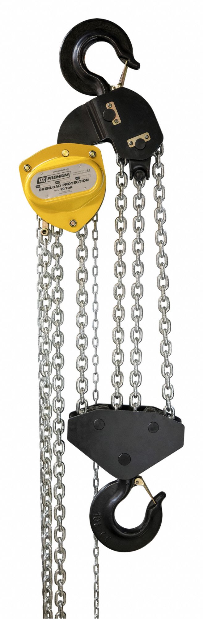 OZ LIFTING PRODUCTS, Hook Mounted No Trolley, 20,000 lb Lifting
