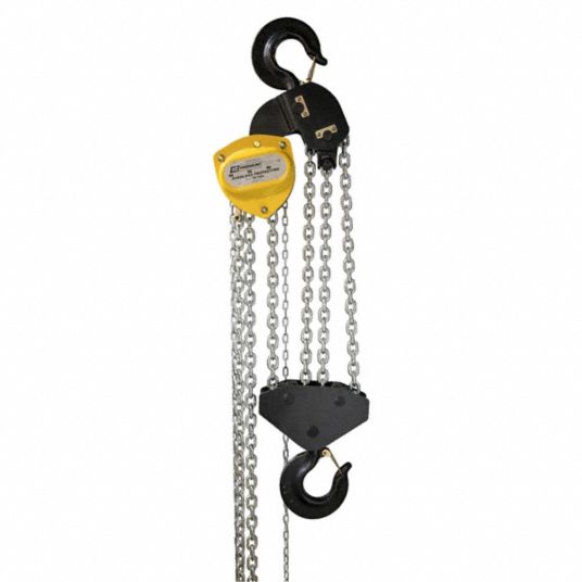 OZ LIFTING PRODUCTS, Hook Mounted - No Trolley, 20,000 lb Lifting ...