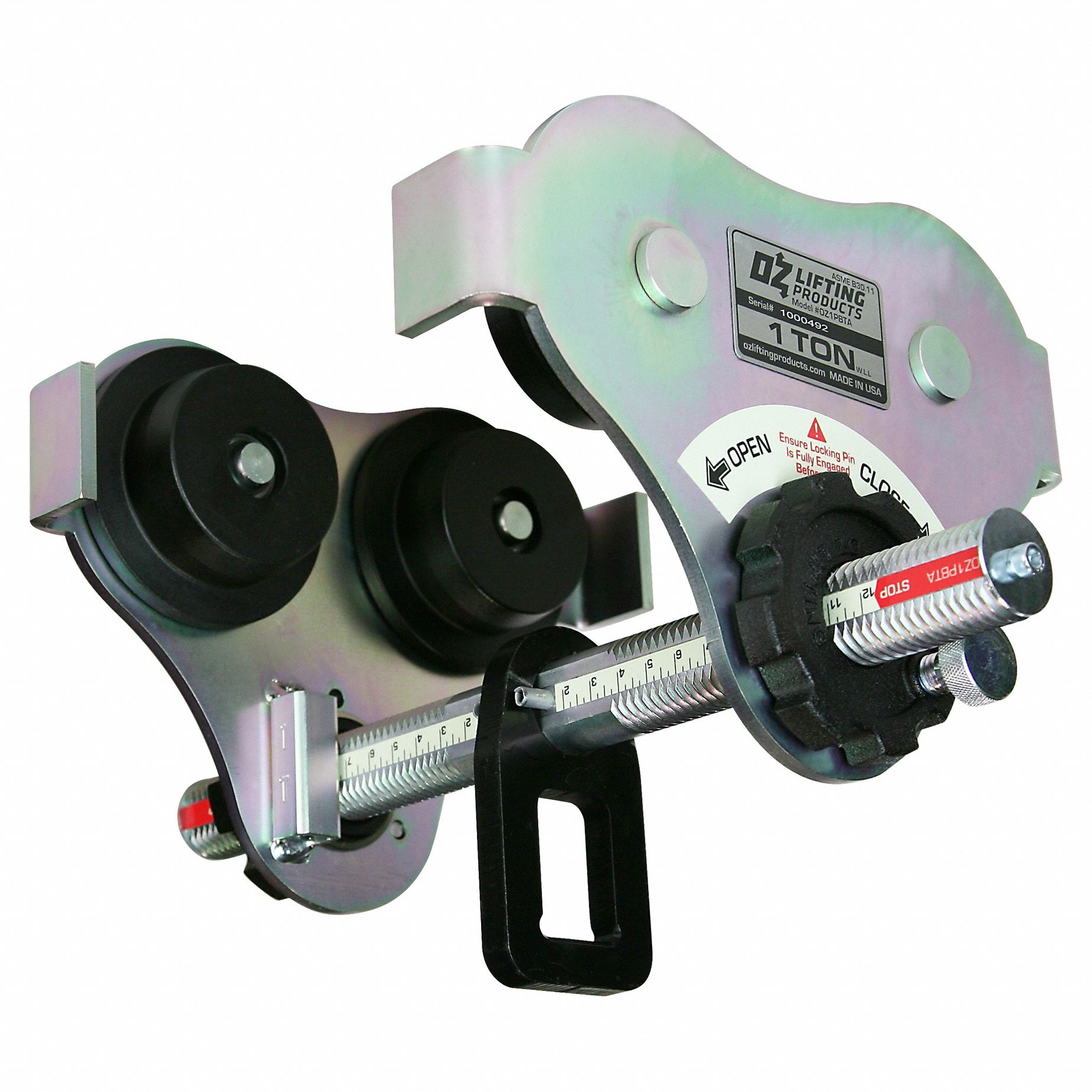 OZ LIFTING PRODUCTS, Push, 2,000 lb Max Hoist Load Capacity, Push Beam