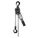 LEVER CHAIN HOIST W SAFETY LATCH HOOKS, CAP 6000 LB, HOIST LIFT 15 FT, CHAIN 15 FT L, ZINC