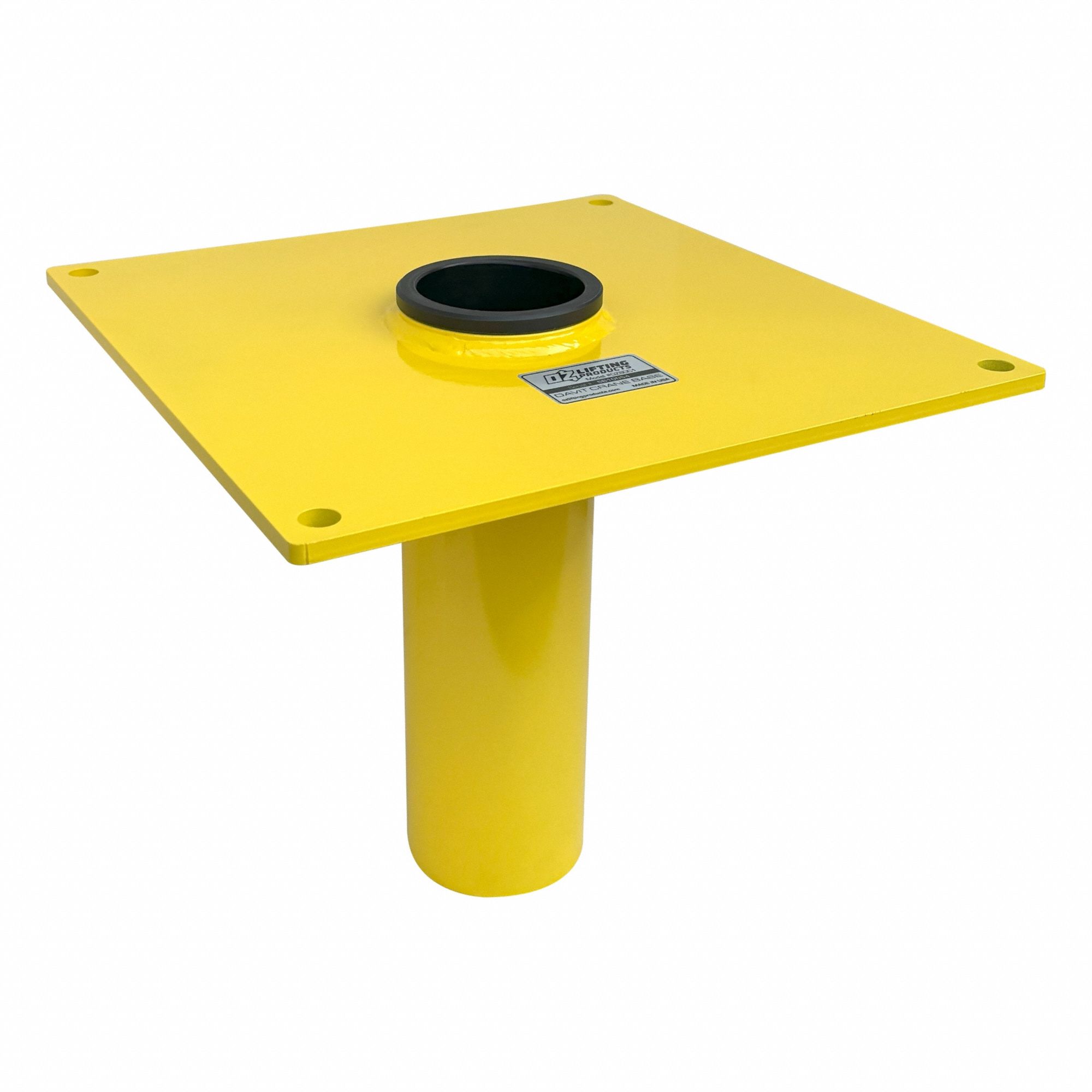 Mounting Base: Socket, 1, 200 lb Max Load Capacity, Steel, For 3.62 in Mast Dia