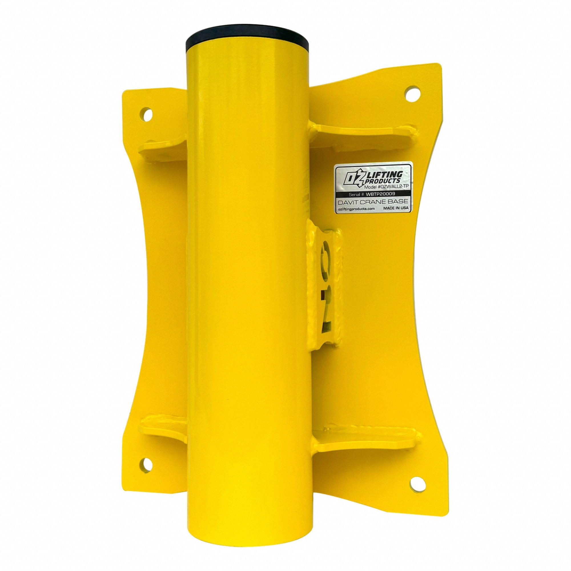 Mounting Base: Wall, 500 lb Max Load Capacity, Steel, For 2.93 in Mast Dia