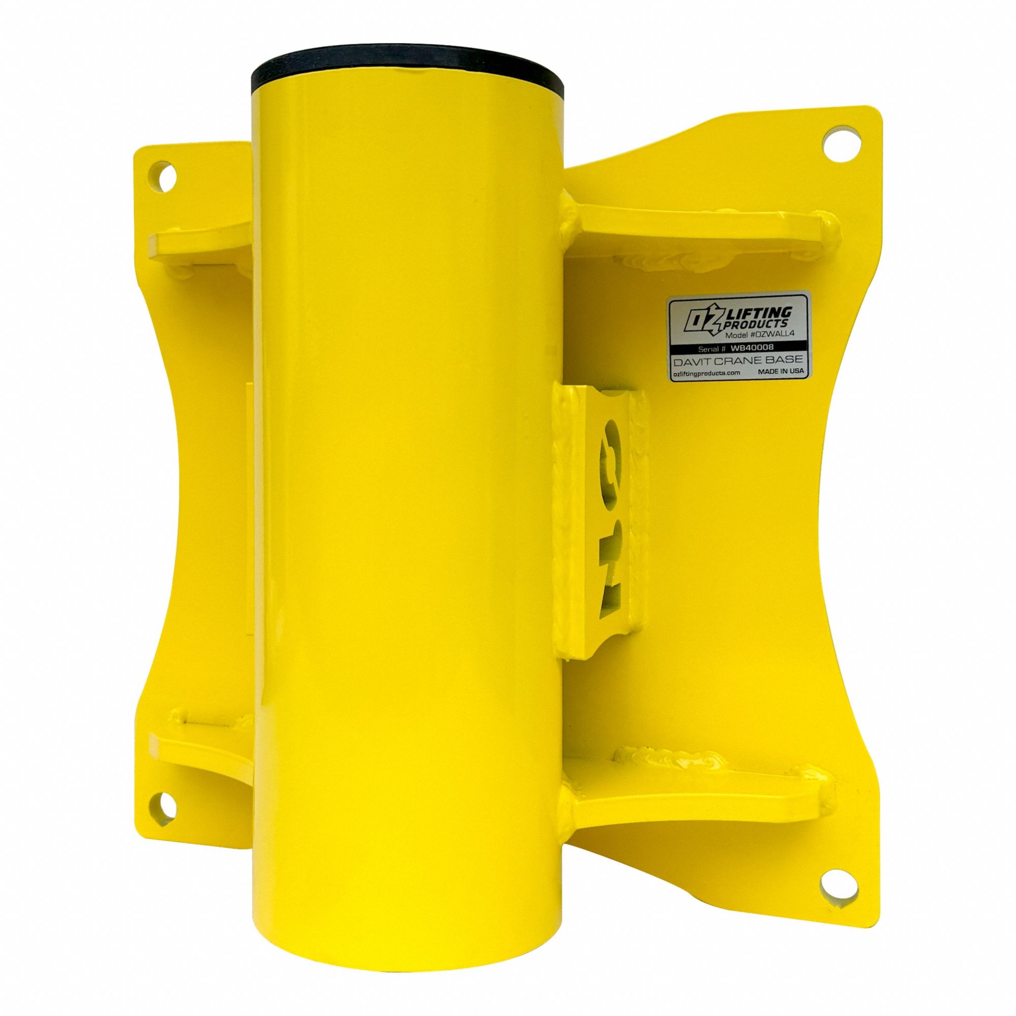 Mounting Base: Wall, 2, 500 lb Max Load Capacity, Steel, For 4.56 in Mast Dia