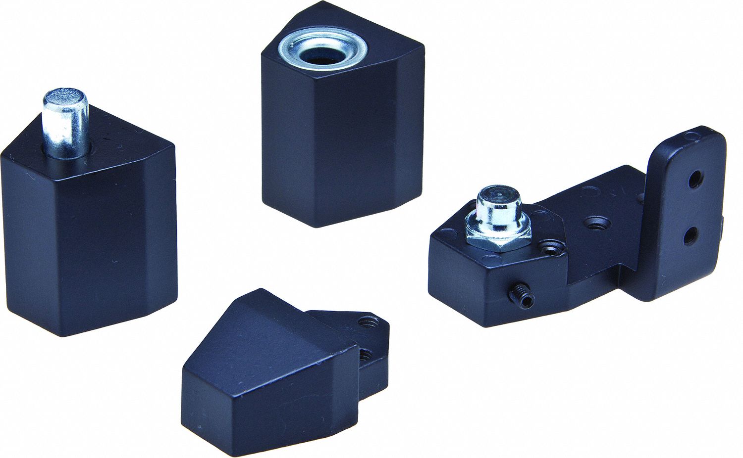 Pivot Hinge: Aluminum, 2 5/16 in Leaf Ht, 1 1/4 in Leaf Wd