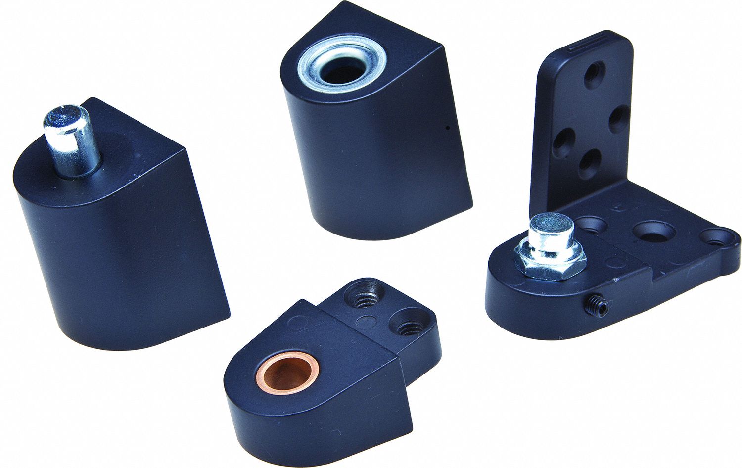 Pivot Hinge: Aluminum, 2 3/4 in Leaf Ht, 1 3/8 in Leaf Wd