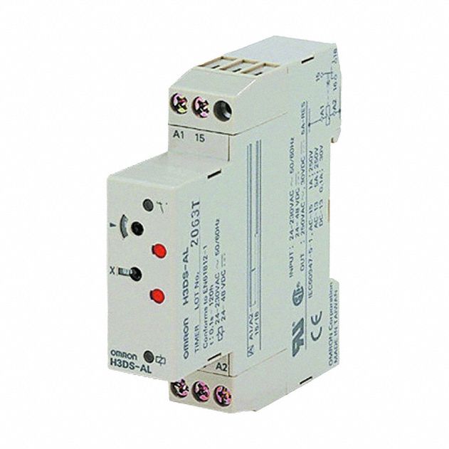 OMRON, 24 to 230V AC/24 to 48V DC, 0.1 sec – 1.2 sec, Timer - 811TM7 ...