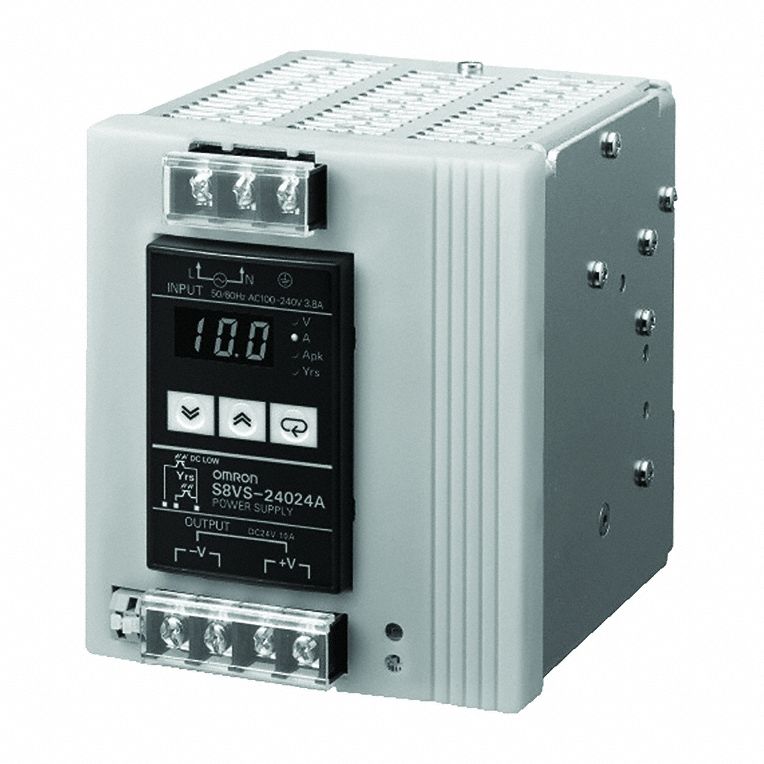 DC Power Supply: DIN Rail, 120 W Output Power - Rated, 5 A Current - Output, Single Phase