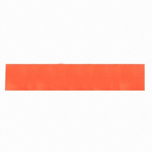 Vinyl Sheet: 12 in x 5 ft, 0.018 in Thick, Orange, Polyester/PVC