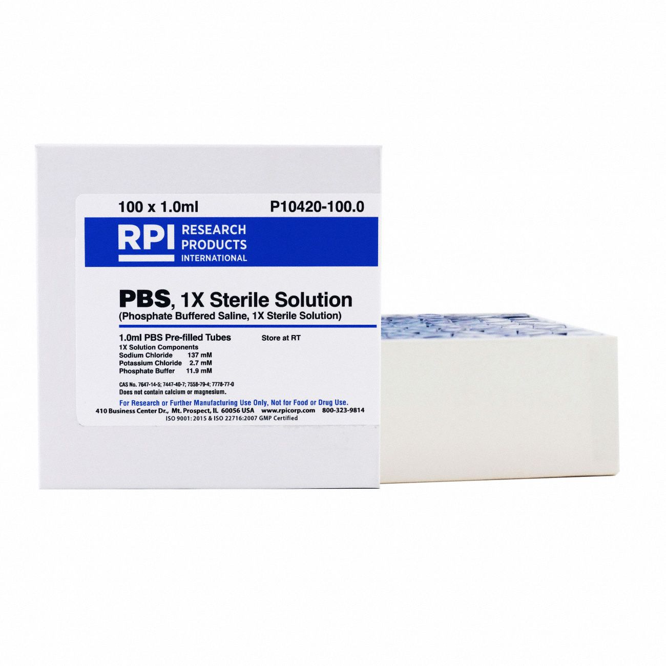 PBS 1x Solution 100 Pre-Filled Tubes