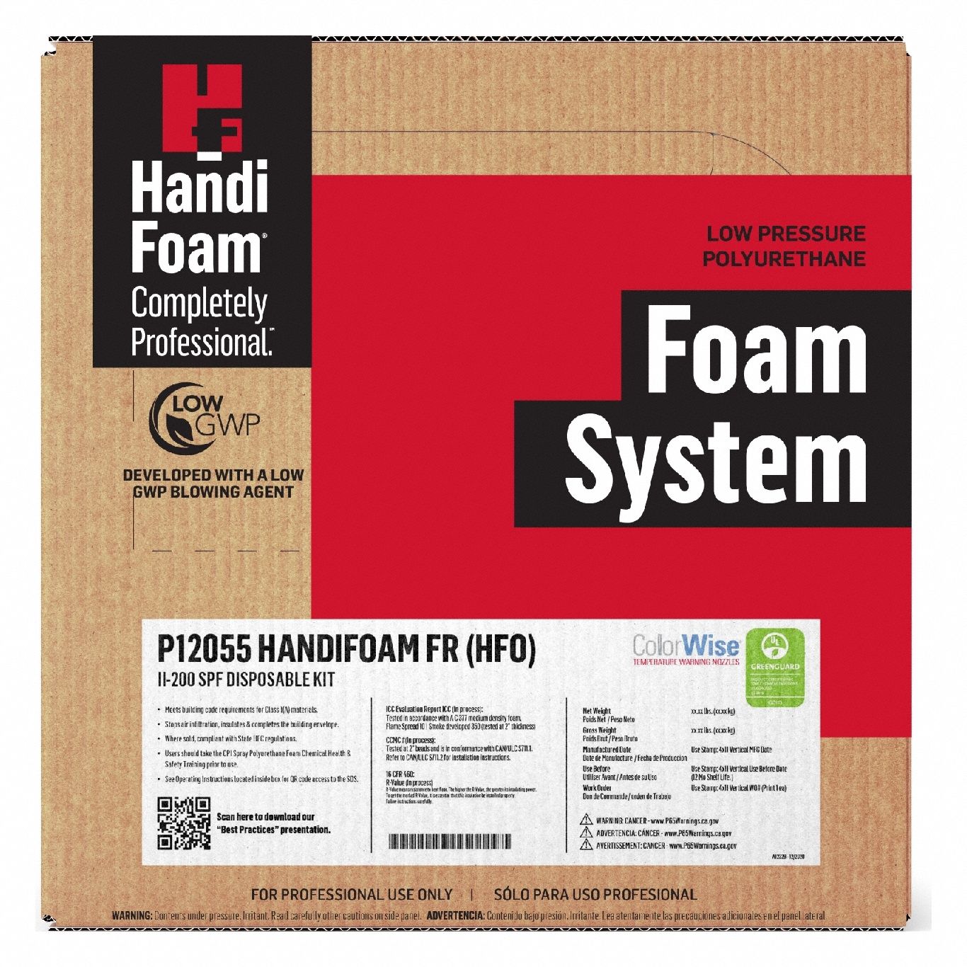 HANDIFOAM, FR HFO, Cream, Insulating Spray Foam Kit 2TE59P12055G