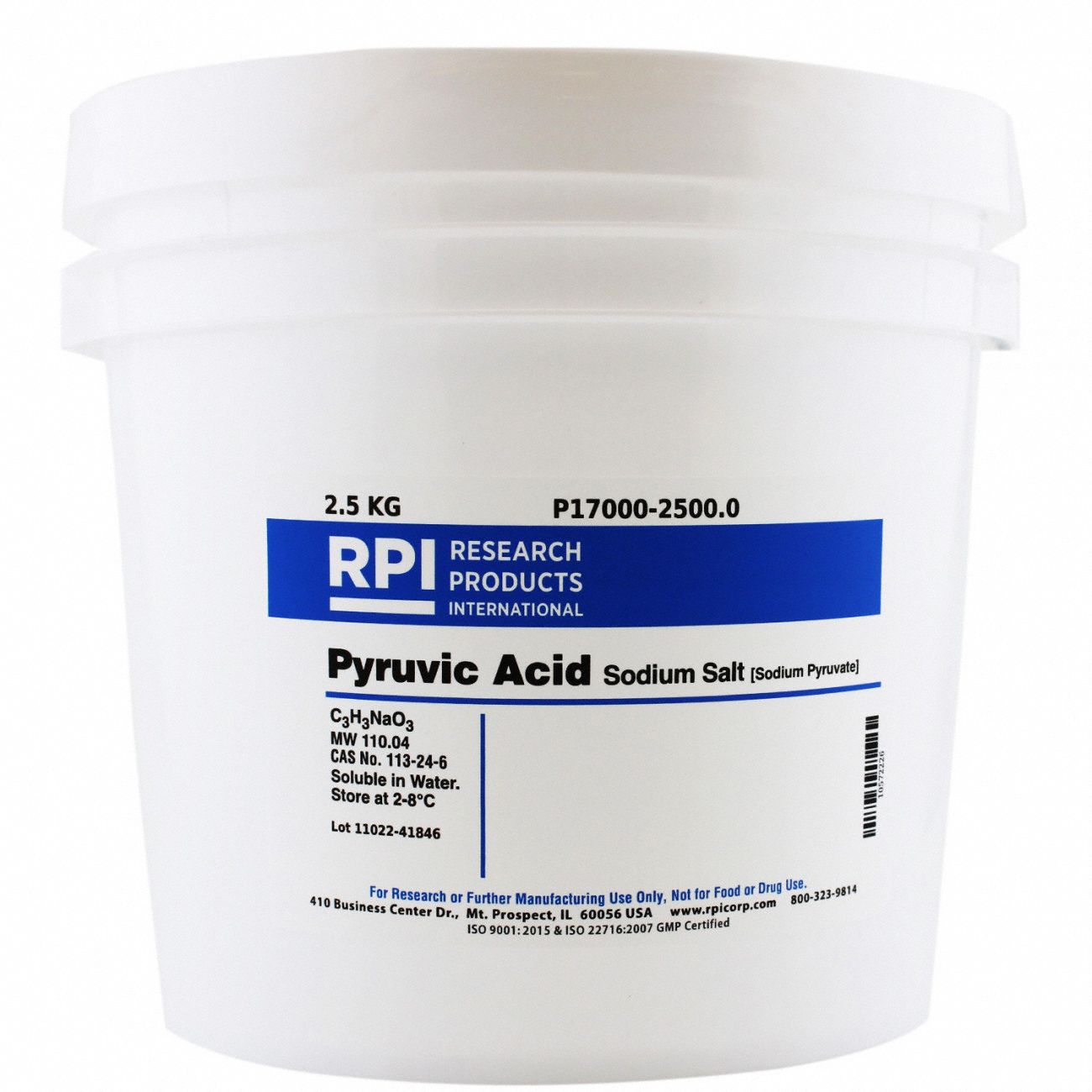 Pyruvic Acid Sodium Salt, 2.5Kg