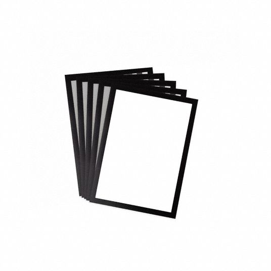 TARIFOLD, Magnetic Backing, PVC, Sign Holder - 823F26|P19630BLACK ...