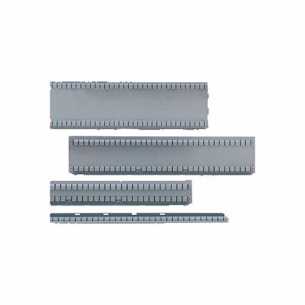 LISTA Drawer Partition: 3 in Overall Ht, For 100 mm_125 mm Drawer Ht, 6 9/16 in Overall Lg, Silver (MPN P100-27/4PC). Key specifications — Color: Silver; Product Type: Drawer Partition; Brand: LISTA; Manufacturer Part Number: P100-27/4PC.