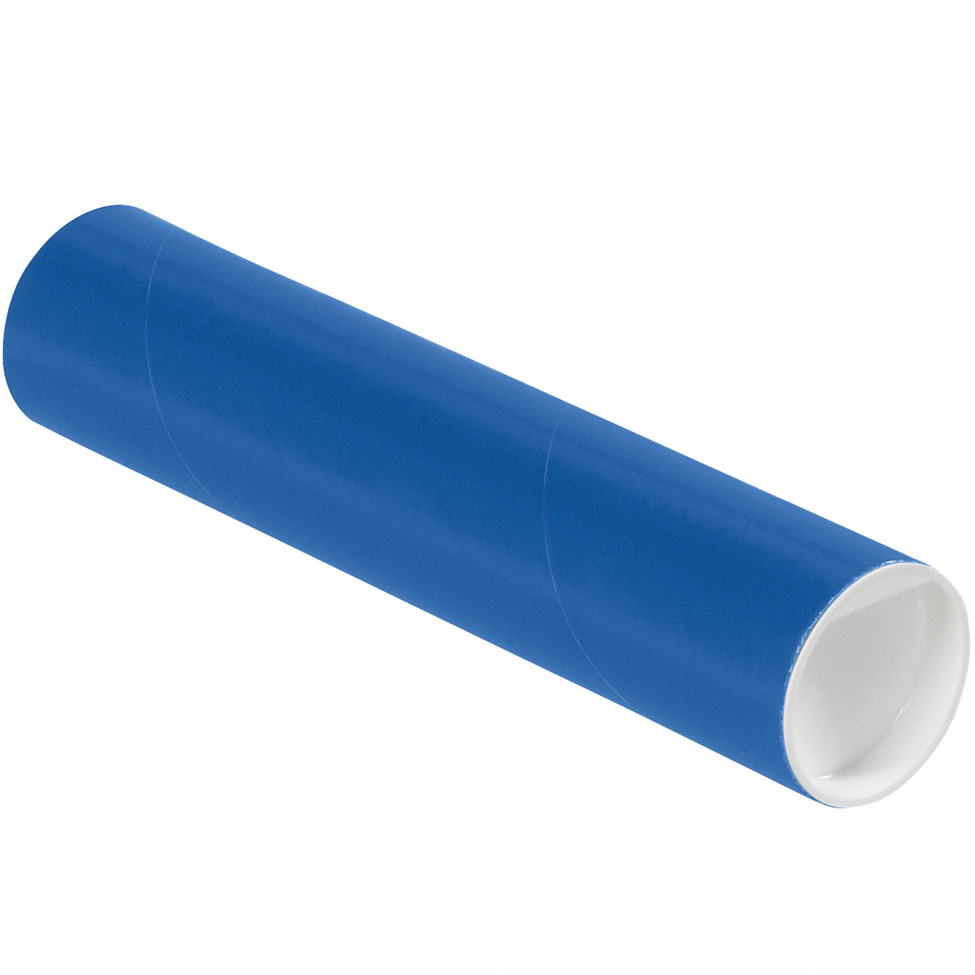 Mailing Tube: 2x9 in, 1/16 in Wall Thick, Blue, 50 PK