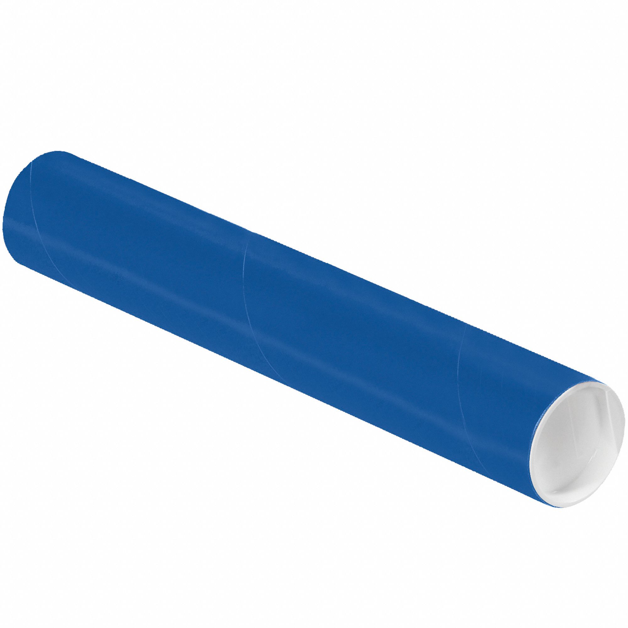 Mailing Tube: 2x12 in, 1/16 in Wall Thick, Blue, 50 PK