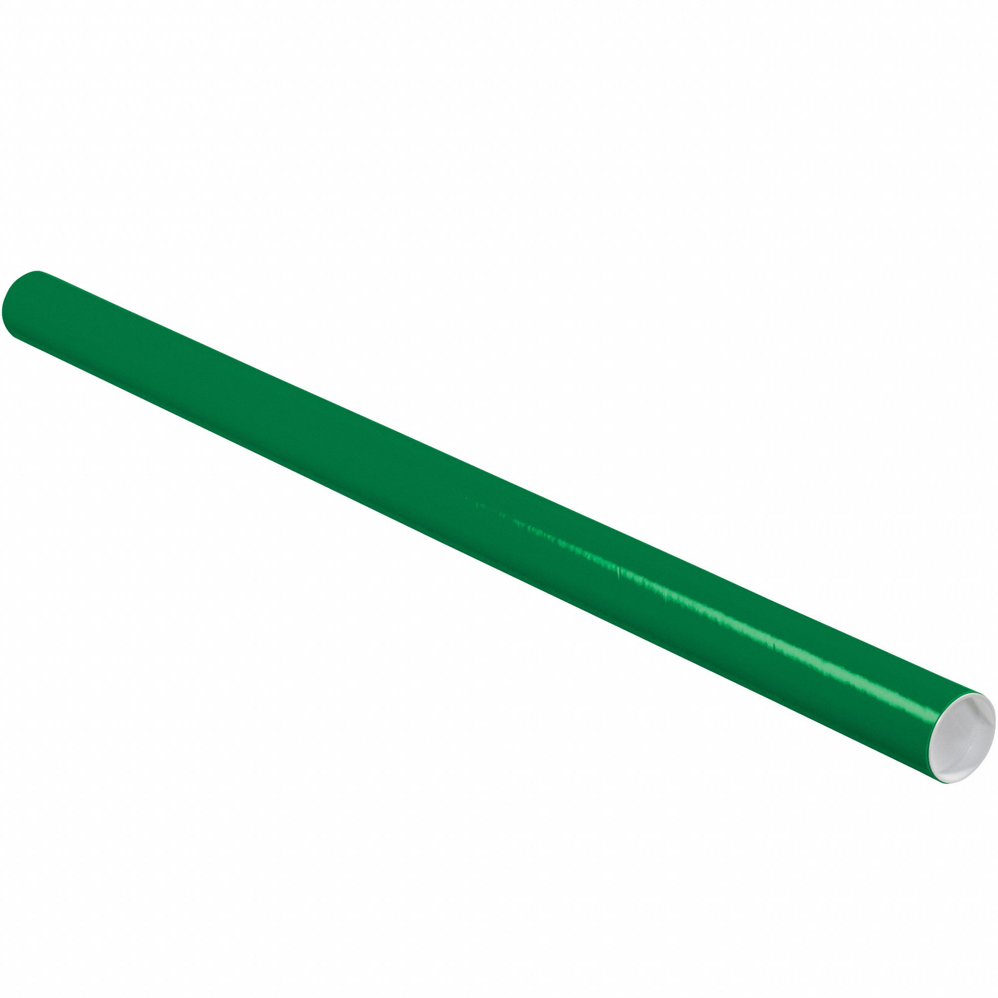 Mailing Tube: 2x36 in, 1/16 in Wall Thick, Green, 50 PK