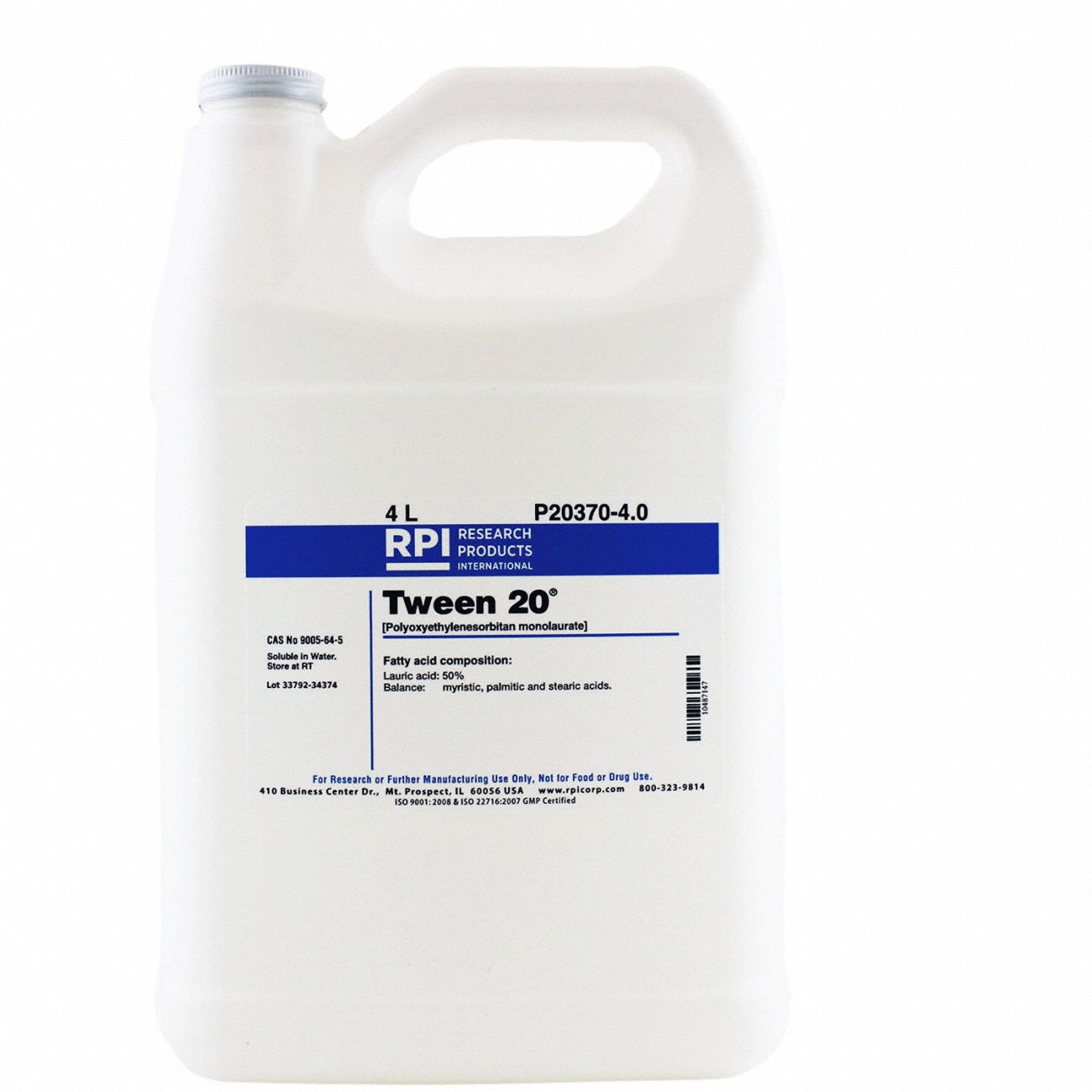 Polyoxyethylenesorbitan, monolaurate, 4L