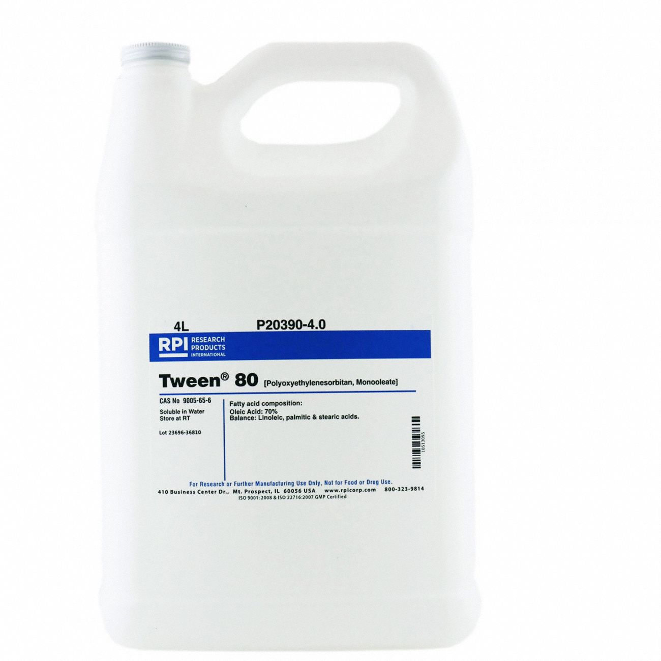 Tween 80 - Polyoxyethylenesorbitan, Monolaurate