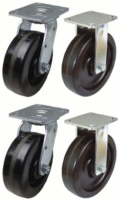 Plate Caster: Rigid/Swivel,