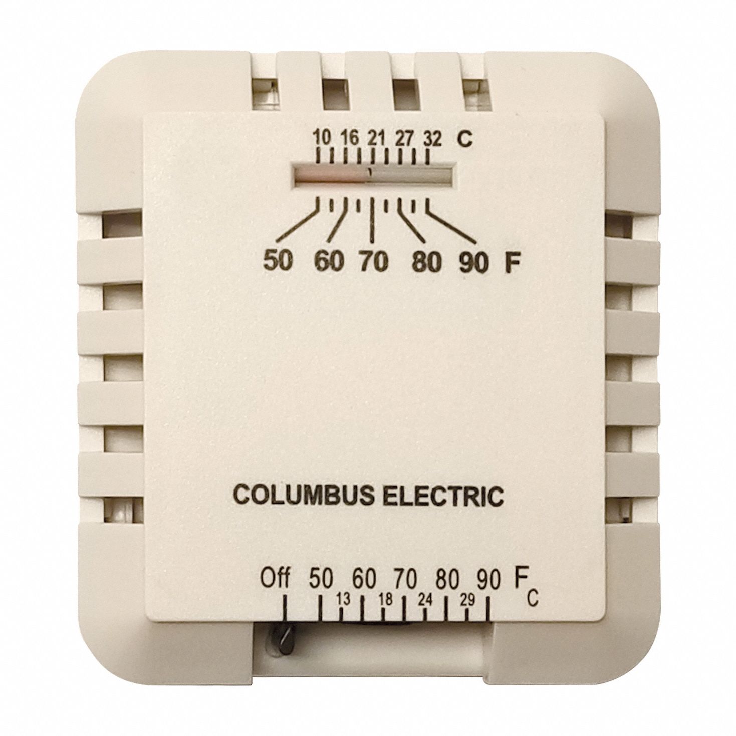 Gas Wall and Ceiling Heater Thermostat: 50° to 90°F, 750MV / 24V Volt
