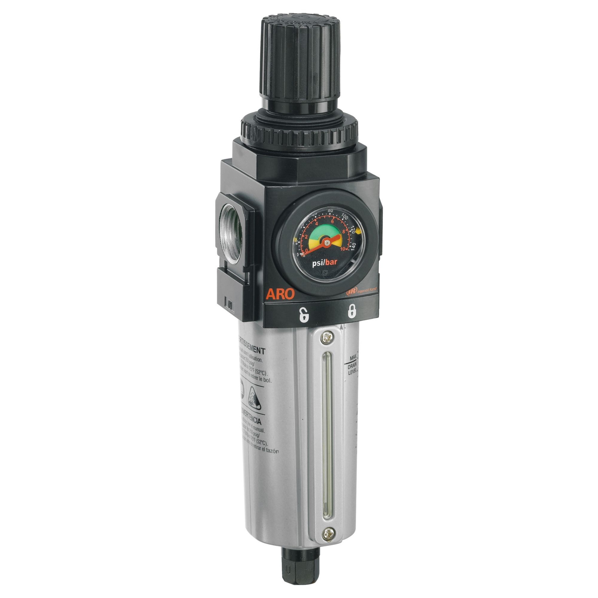 Piggyback: Series 2000 Series, 3/4 in NPT, 142 scfm, 5 micron, 250 psi, 140 psig Max Op Pressure