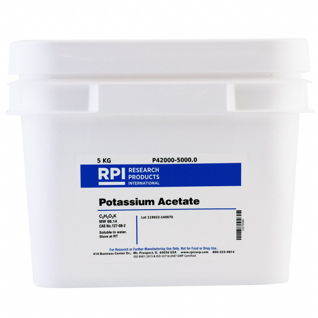 Potassium Acetate, 5kg