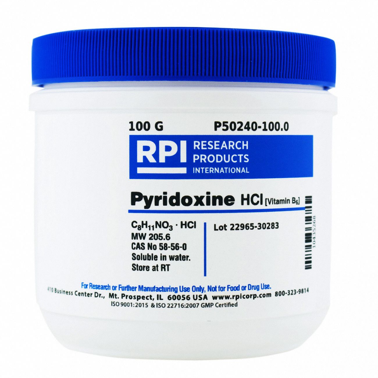 Pyridoxine Hydrochloride, 100g
