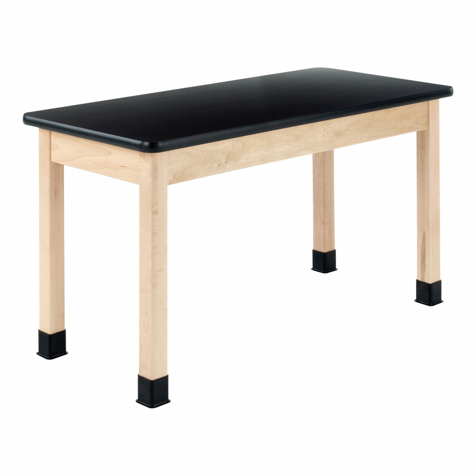 Plain Apron Table, Black, 36 in Overall L.