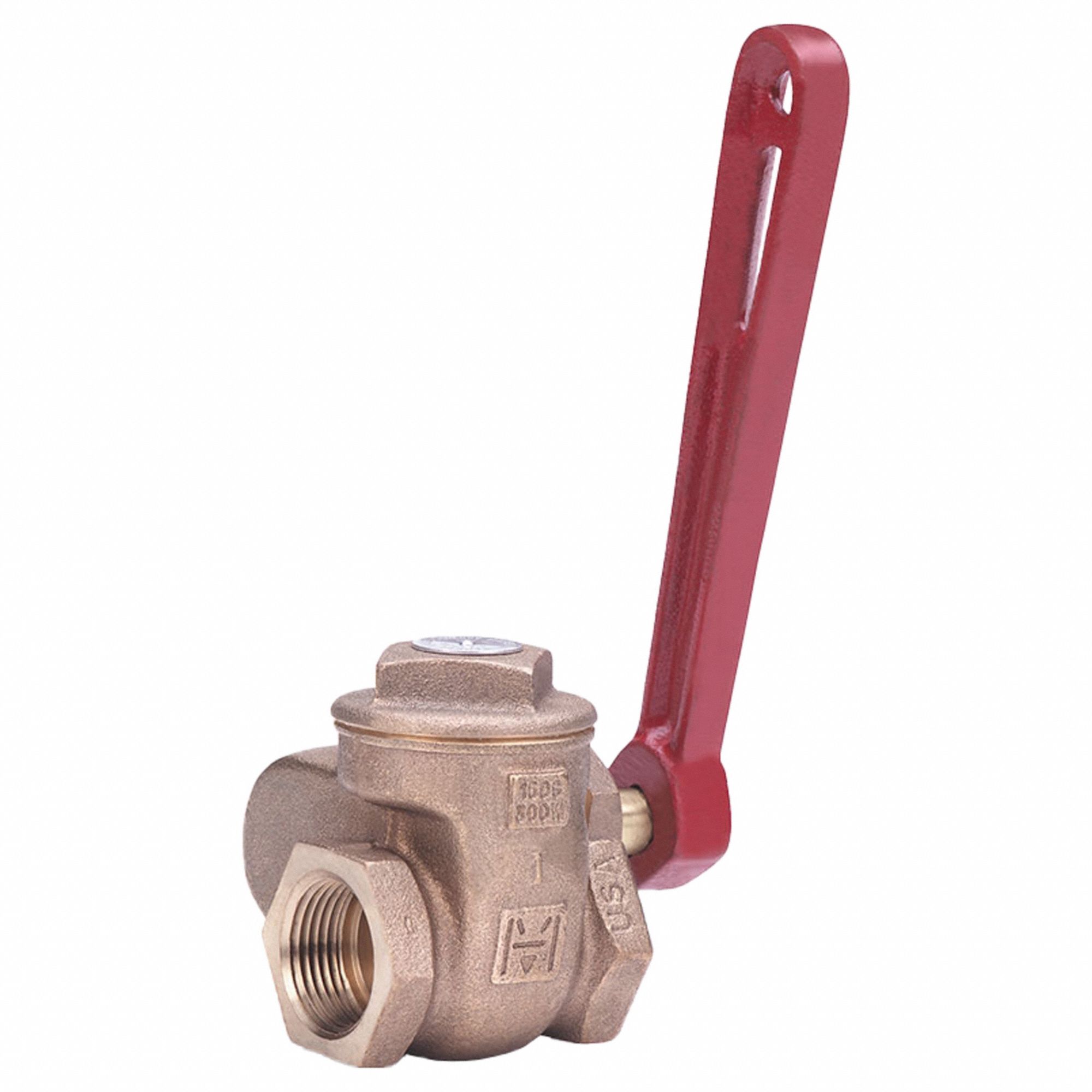 Gate Valve: 1 1/2 in, Bronze, Non-Rising, FNPT x FNPT, 300 psi Max. Pressure (CWP)