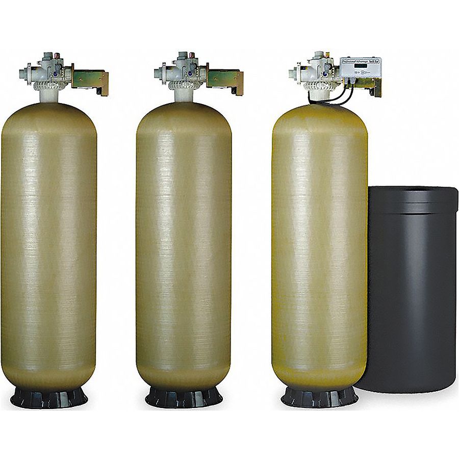 Multi-Tank Water Softener: Commercial, 5 Tanks, 2 in Valve, 198, 000 Max. Grain Capacity