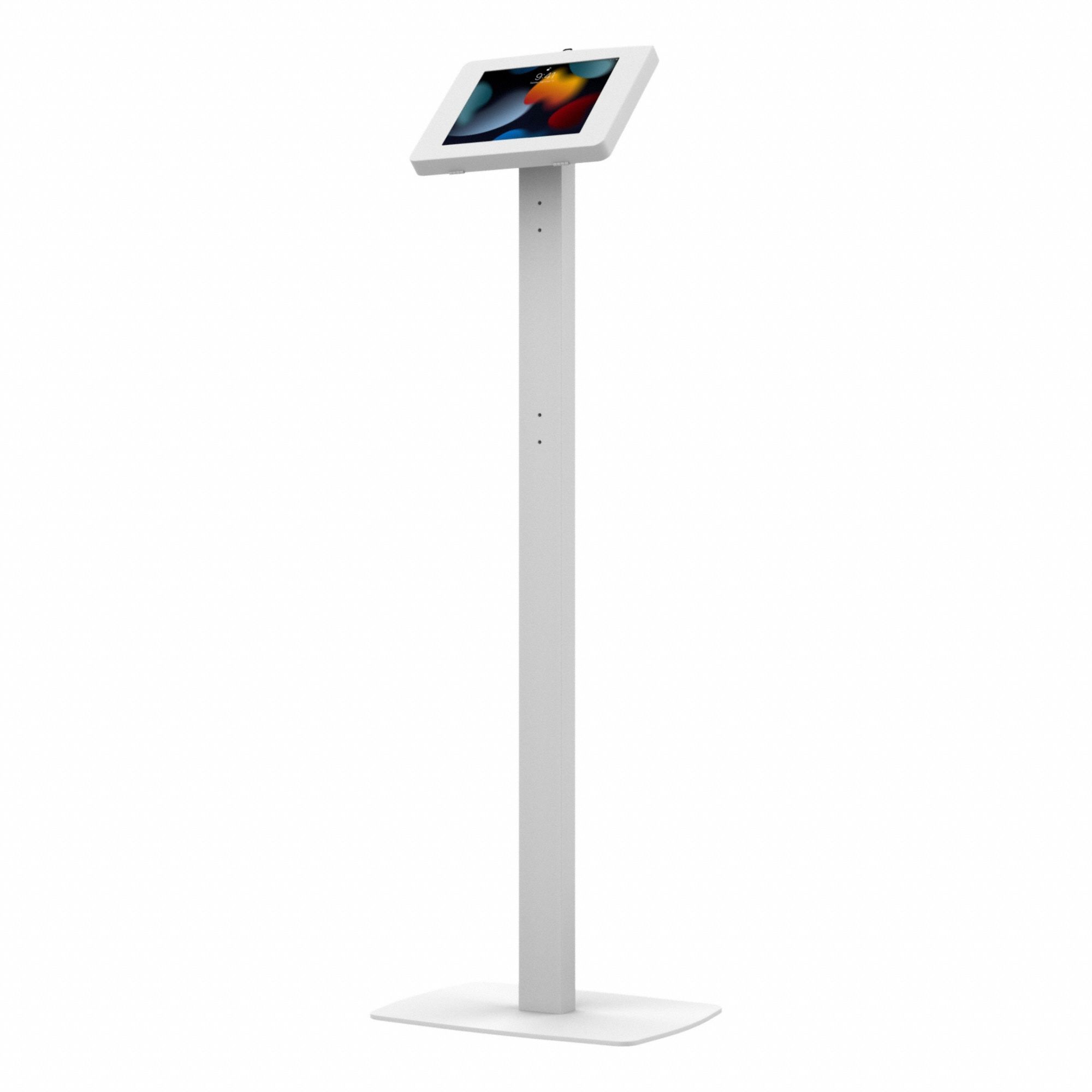 Floor Stand: White, Metal, 45 in Ht