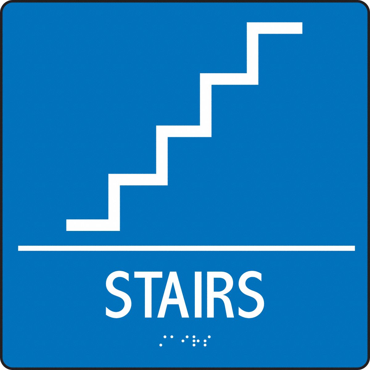 ADA Braile Restroom Sign: Acrylic, Adhesive Sign Mounting, 8 in x 8 in Nominal Sign Size