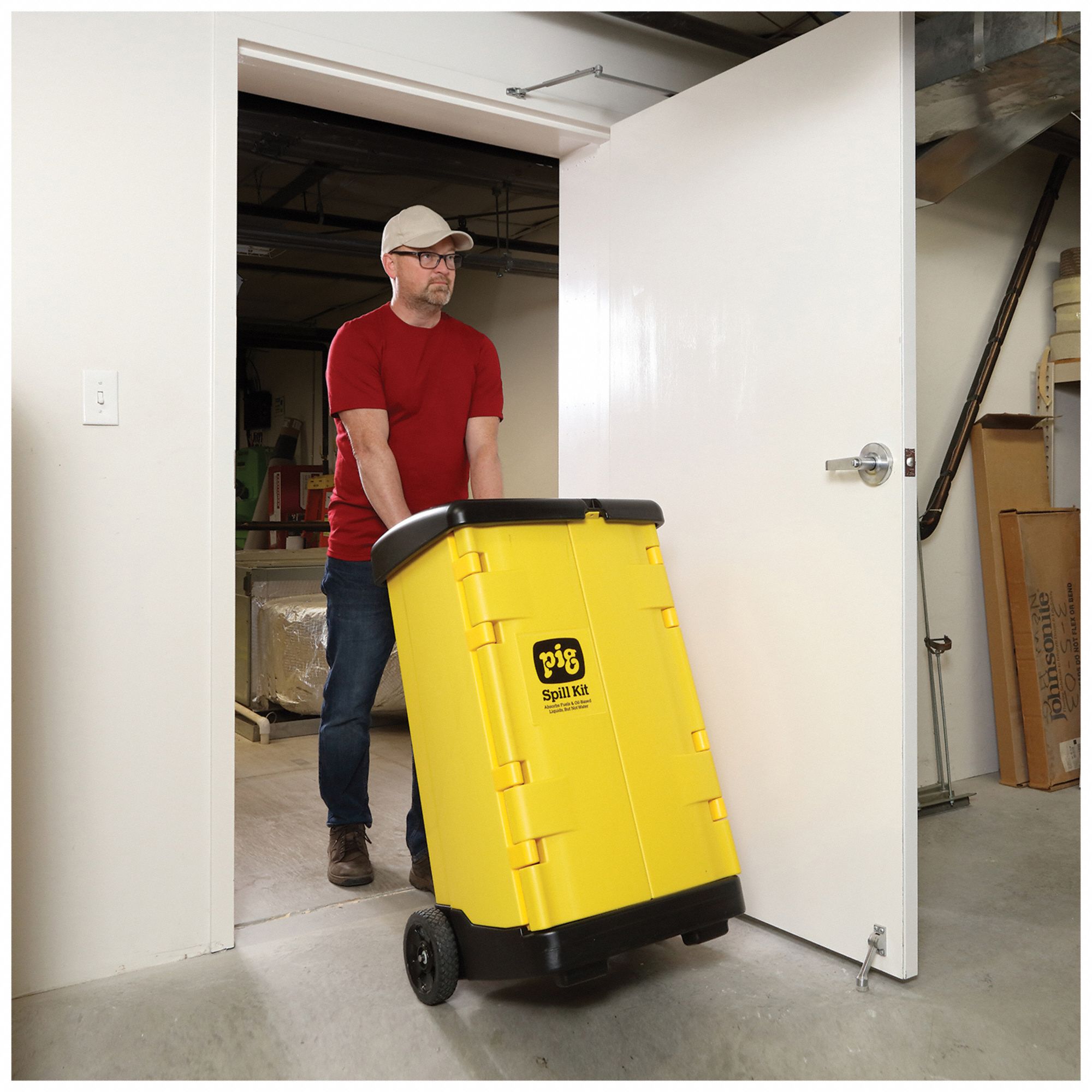 SPILL CONTROL CART,20 GAL ABSORB,YELLOW
