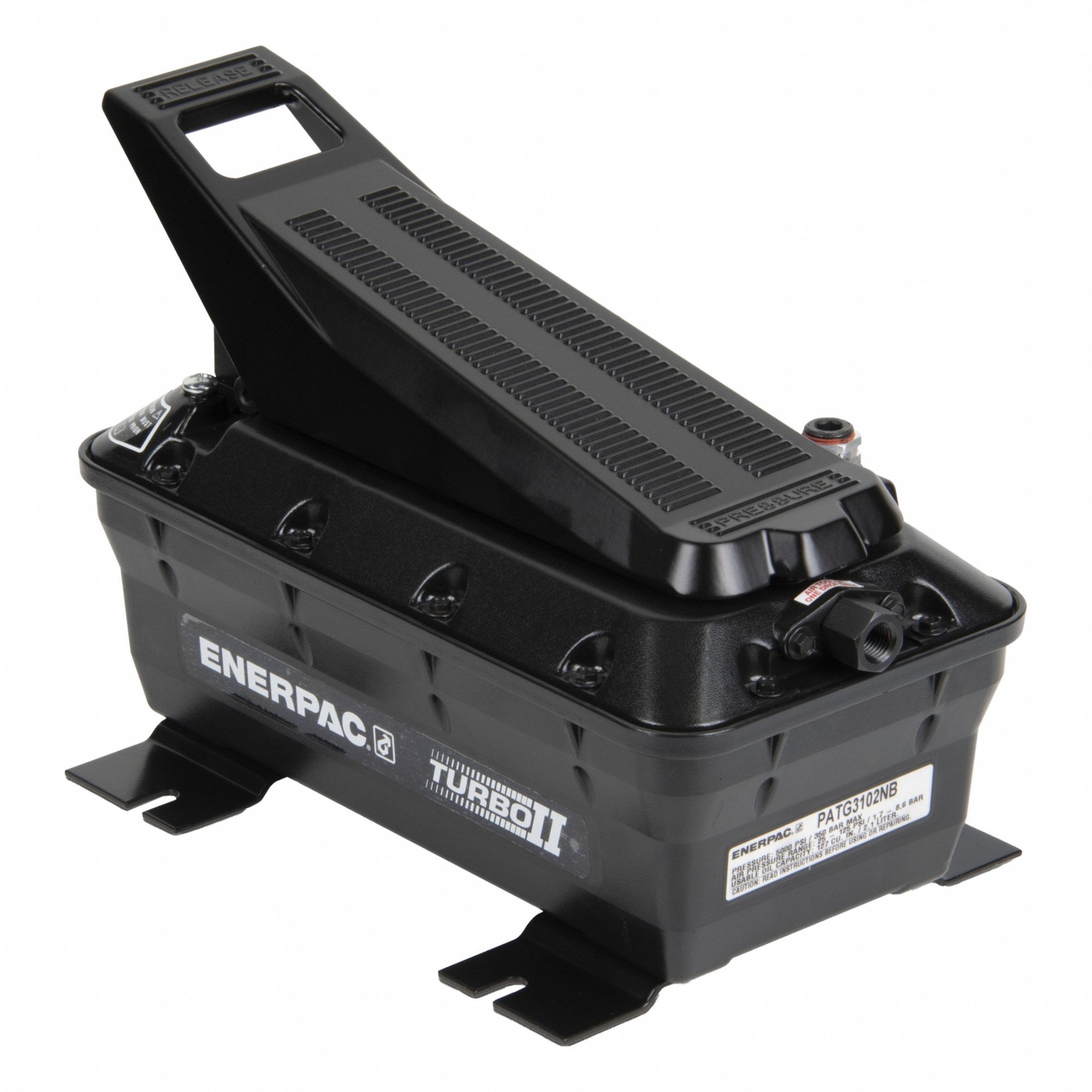 Air Pump: 5, 000 psi Max. Op Pressure, 116 cu in Reservoir Capacity, Foot/Hand