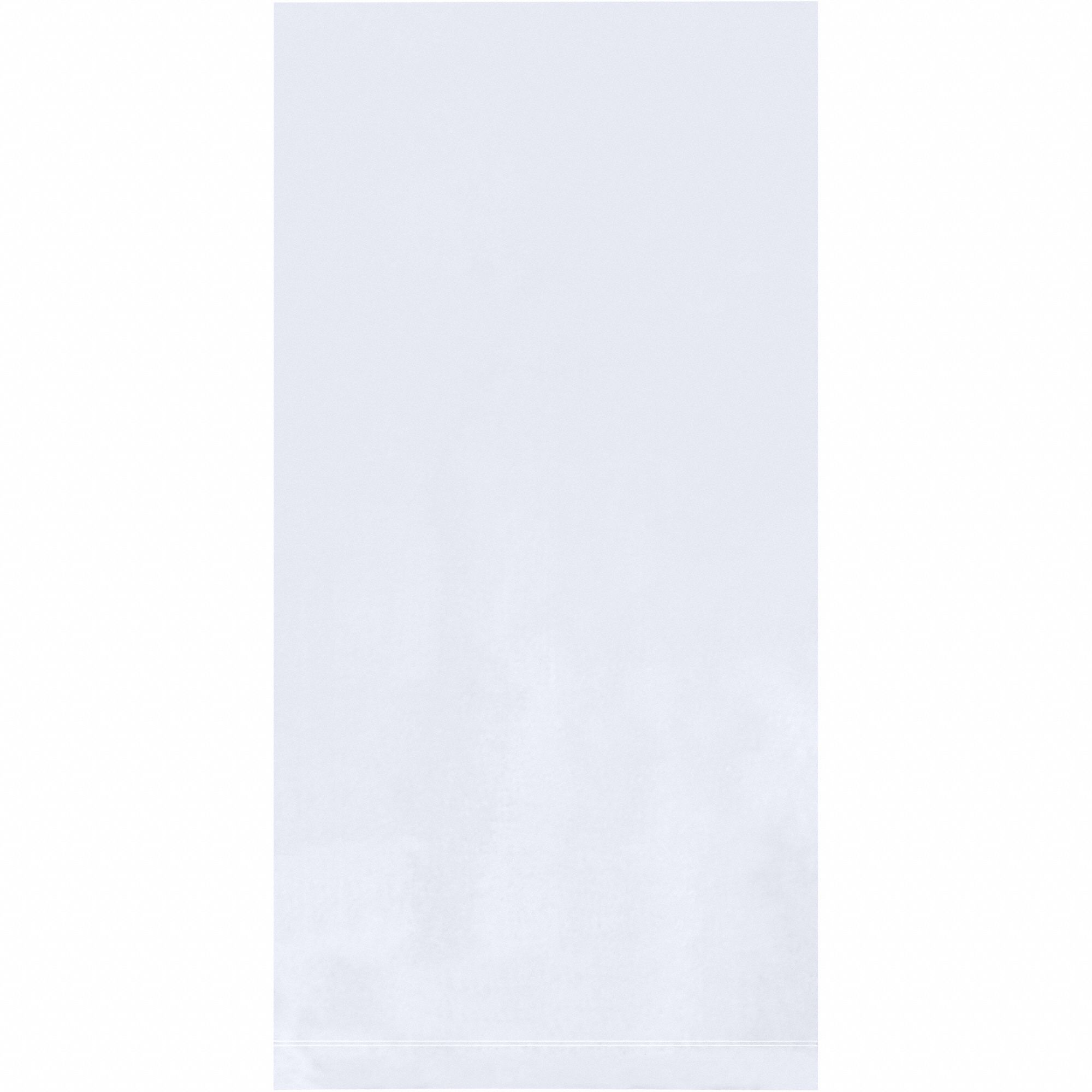 Open Poly Bag: 1 mil Thick, 10 in Wd, 10 in Lg, Clear, Case Pack, 1, 000 PK