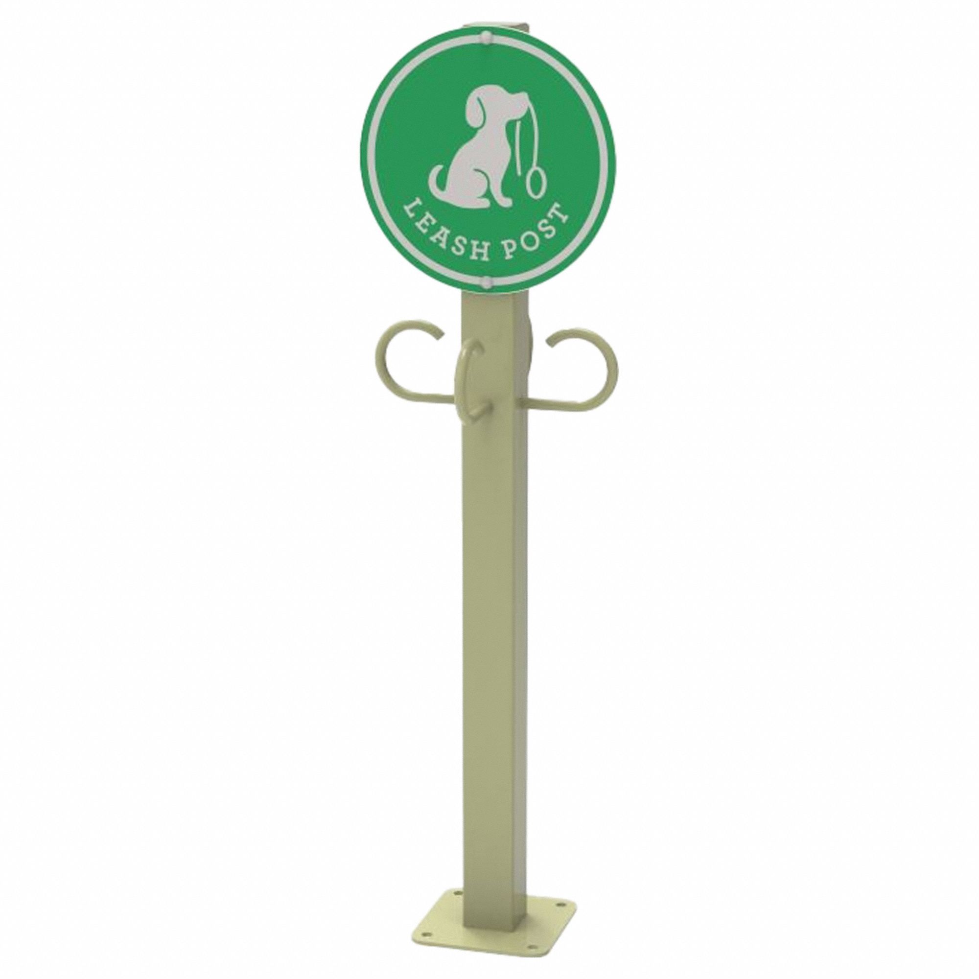 Leash Rack HDPE, Powder Coated Steel