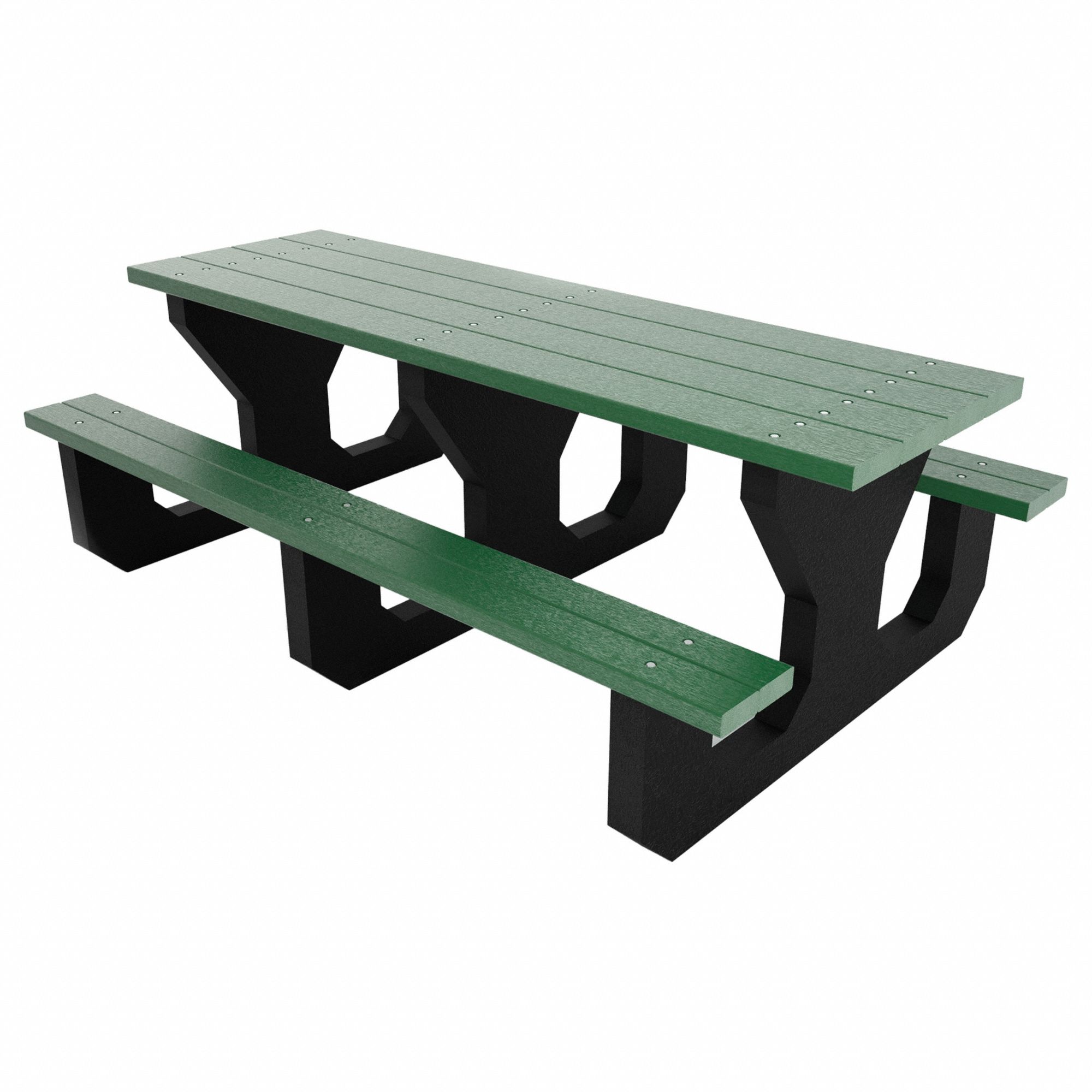 Youth Picnic Table: Vandal Resistant Resinwood, Grey, 24 1/2 in Overall Ht, PB 6GREYOUPIC