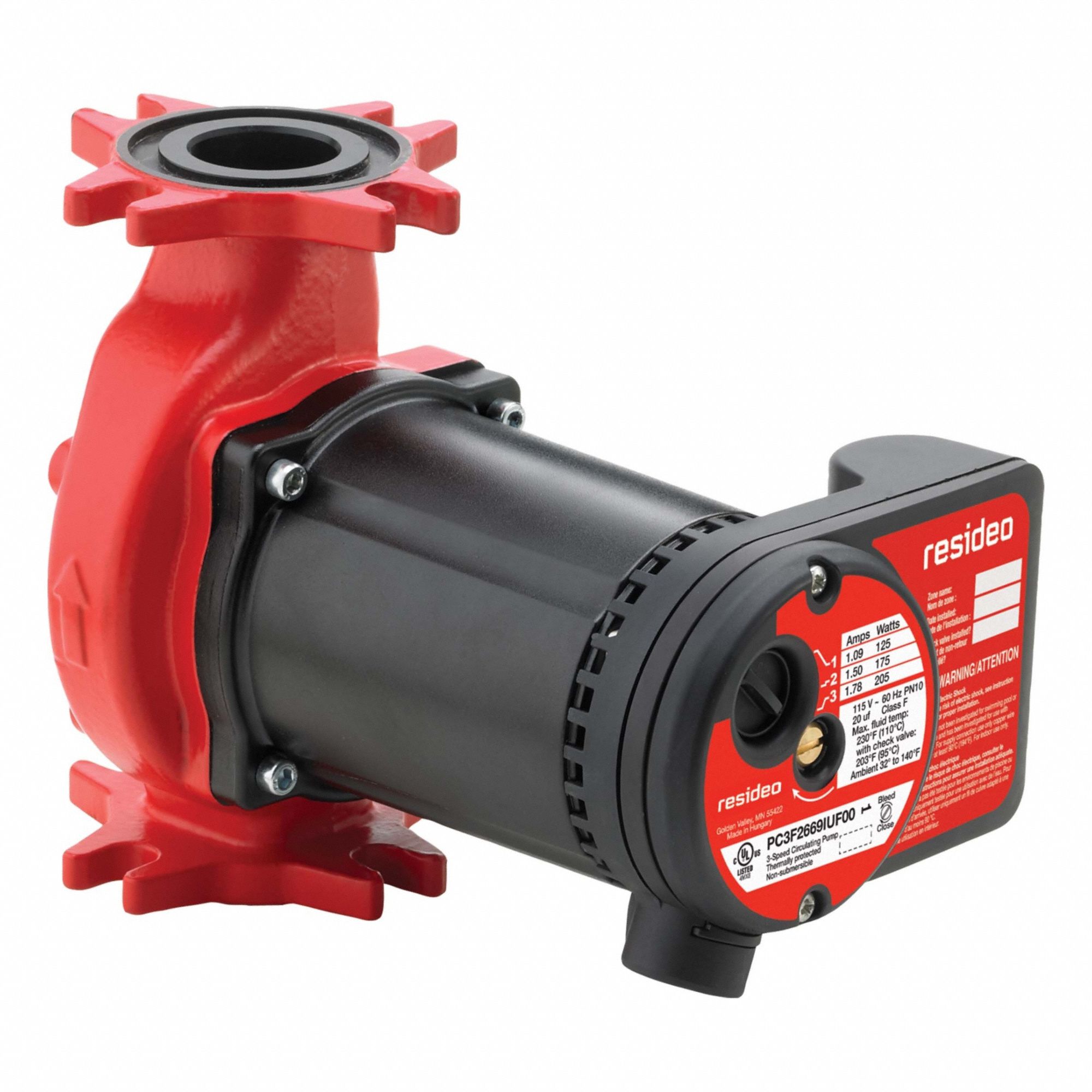 AQUAPUMP HYDRONIC CIRCULATING 3 SPEED 34