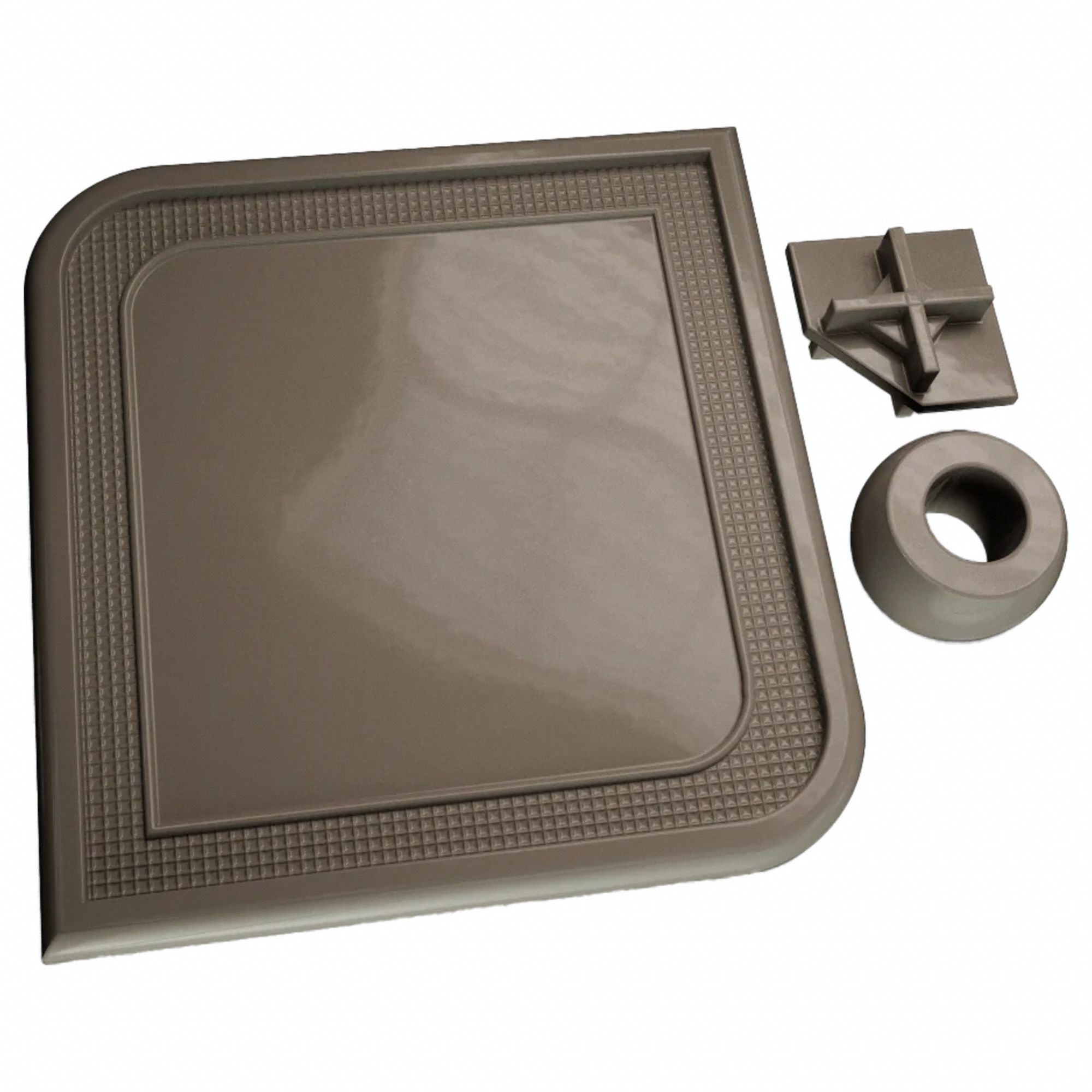 Powder Coating: Gloss, Smooth, Grays, Quartz Gray, 1 lb Container Size, 124 sq ft/lb @ 1 mil