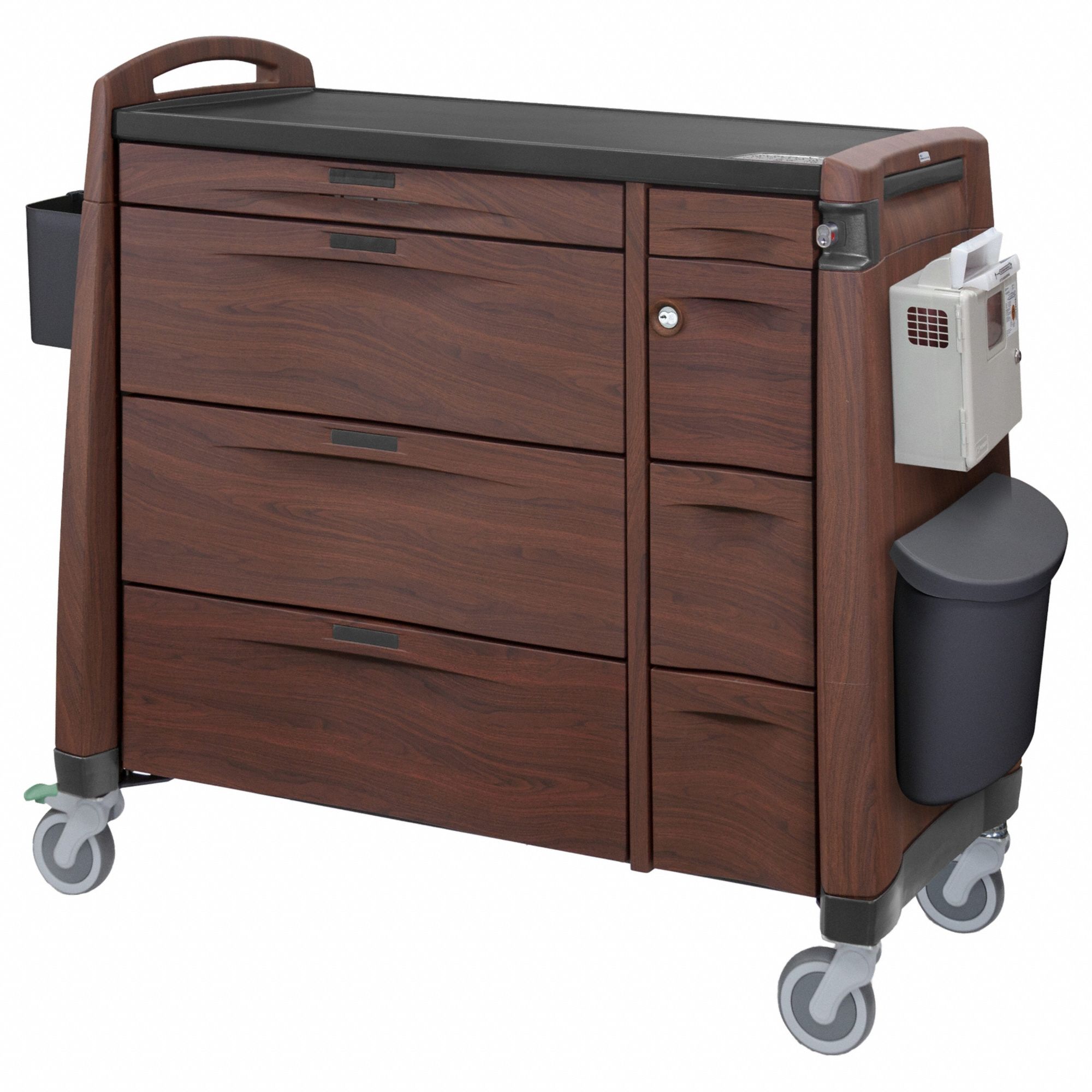 CAPSA HEALTHCARE, Polymer, (1) Swivel with Brake/(3) Swivel, Medication