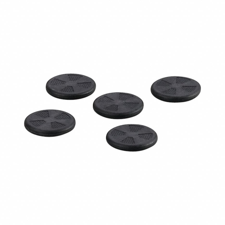 RFID Tag: Round, Stick-On, 13.56 MHz, IP68, PPA, 5 Pack Quanity, 3 mm, 20 mm Overall Dia, E80349